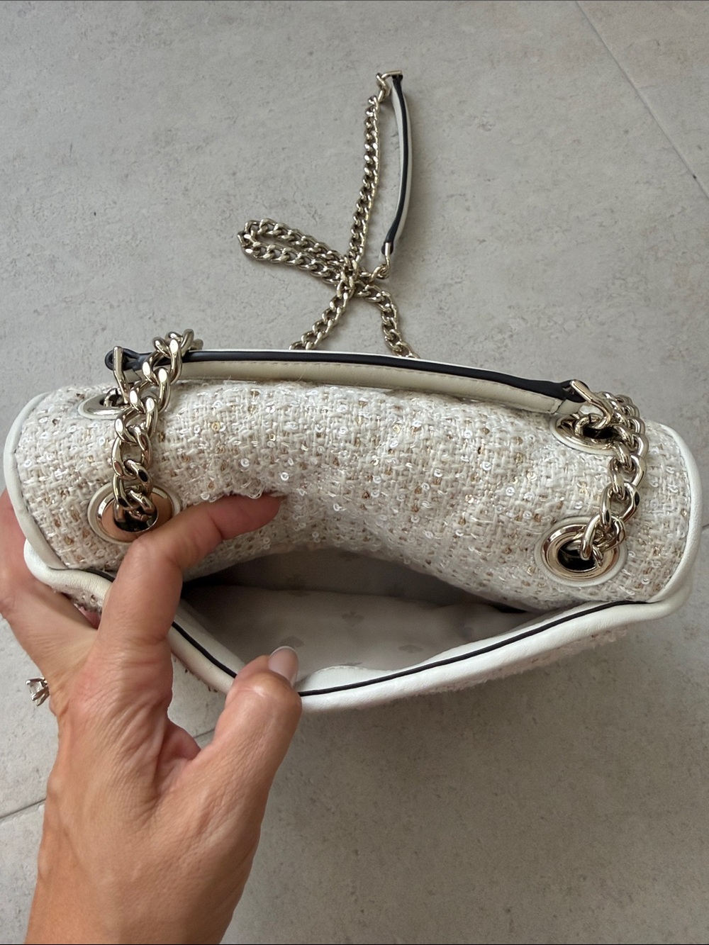 Kate Spade Sequin Chain Crossbody Bag - Picture 7 of 12